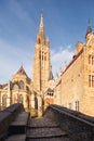 Church of Our Lady, Onze Lieve Vrouw Brugge, Belgium. Royalty Free Stock Photo