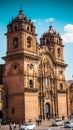 Exterior of the Church of the Society of Jesus, Cuco, Peru, vertical