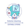 Exterior cleaning concept icon Royalty Free Stock Photo
