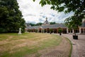 Exterior of the coach house and stables of former royal palace i Royalty Free Stock Photo