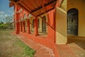 Exterior corridor of Thibaw Palace Thiba Palace in Ratnagiri