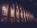 Exterior of a courthouse building with pillars.