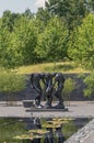 Exterior Courtyard Rodin Statues of North Carolina Museum of Art