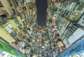 Crowded residential building in Hong Kong city