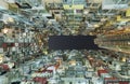 Crowded residential building in Hong Kong city