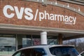 The exterior of a CVS Pharmacy with its sign logo seen on a sunny day Royalty Free Stock Photo