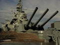 Battleship Alabama day exterior
