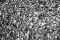 Black and white beach pebbles in Stamford, Connecticut Royalty Free Stock Photo