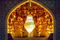 Exterior decoration of the entrance to the Shah Cheragh Mausoleum with mirror mosaics. Iran, Shiraz