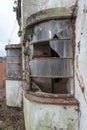 Exterior of derelict house built in 1930`s deco style. House is due for demolition. Rayners Lane, UK