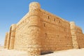 Exterior of the desert castle Qasr Kharana Kharanah or Harrana near Amman, Jordan. Royalty Free Stock Photo