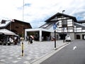 Exterior design of Saga Torokko railway station for japanese people and foreign travelers travel travel visit passengers by Royalty Free Stock Photo