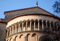Exterior detail of the apse of the cathedral sunlit Midmorning in Lodi in Lombardy (Italy)