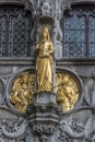 Exterior detail Basilica of the Holy Blood Bruges