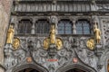 Exterior detail Basilica of the Holy Blood Bruges Royalty Free Stock Photo