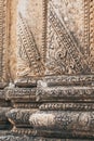 Exterior detail of Burmese Buddhist temple in Bagan, Myanmar Royalty Free Stock Photo