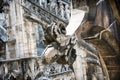 Exterior detail of Milan cathedral (Duomo di Milano) Royalty Free Stock Photo