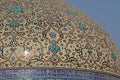Sheikh Lotfallah Mosque cupola in Isfahan, Iran.