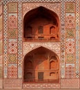 Exterior detail of the Tomb of Akbar the Great in Sikandra near Agra, Uttar Pradesh, India Royalty Free Stock Photo