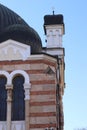 Exterior details of the synagogue. Sofia Synagogue, Sofia, Bulgaria Royalty Free Stock Photo
