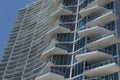 Exterior Details of Terraces on a tall luxury condo building