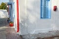 Exterior details of traditional rural Greek house Royalty Free Stock Photo