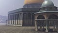 Exterior of the Dome of the Rock in Jerusalem