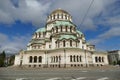 Exterior of domed Cathedral Alexander Nevsky Royalty Free Stock Photo