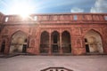 Exterior elements in courtyard of Agra Fort