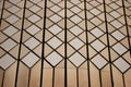 Exterior elevation tiling of square and diamond tiles of Sydney Opera House, Australia