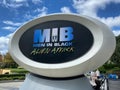 The exterior entance to the Men In Black ride Universal Studios