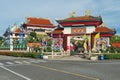 Exterior of the entrance to the Anek Kusala Sala (Viharn Sien) Chinese temple in Pattaya, Thailand.