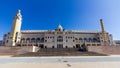 Exterior of the entrance to the Barcelona Olympic Stadium Royalty Free Stock Photo