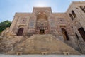 Facade of Al-Muayyad Bimaristan Hospital historic building, Darb Al Labana district, Old Cairo, Egypt Royalty Free Stock Photo