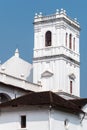 Exterior facade of the ancient Portuguese era Se Cathedral Royalty Free Stock Photo