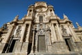 Exterior facade of Cathedral Catholic Church of Saint Mary front view against blue sky background Royalty Free Stock Photo