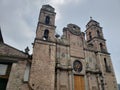 exterior facade of a catholic church in Valle de Bravo, Mexico