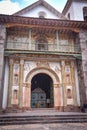 Exterior facade of the church of Andahuaylillas, Cusco, Peru