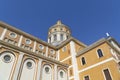 Exterior facade dome and architecure of sanctuary of madonna of Tindari Royalty Free Stock Photo