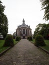 Exterior facade garden park of Nieuwe Kerk New Church Spui The Hague Den Haag South Holland Netherlands Europe