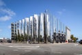 Exterior facade of the Len Lye Centre (Govett-Brewster Art Gallery) in New Plymouth, New Zealand. Royalty Free Stock Photo