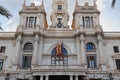 Exterior Facade of Valencia City Hall Building, Ajuntament de Valencia, Spain Royalty Free Stock Photo