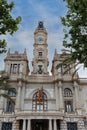 Exterior Facade of Valencia City Hall Building, Ajuntament de Valencia, Spain Royalty Free Stock Photo