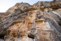 Exterior facade view of Adamkayalar or man rocks