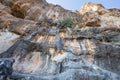 Exterior facade view of Adamkayalar or man rocks