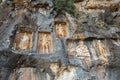 Exterior facade view of Adamkayalar or man rocks