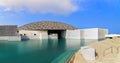 The exterior of the famous Louvre museum in Abu Dhabi.