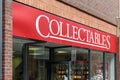 The exterior fascia of Collectables shop, store, in Prince Bishops shopping centre in the centre of Durham