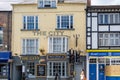 The exterior faÃÂ§ade of the popular The City public house bar and restaurant in the city centre of Durham