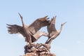 Exterior of fountain on Independance Square, Minsk Royalty Free Stock Photo